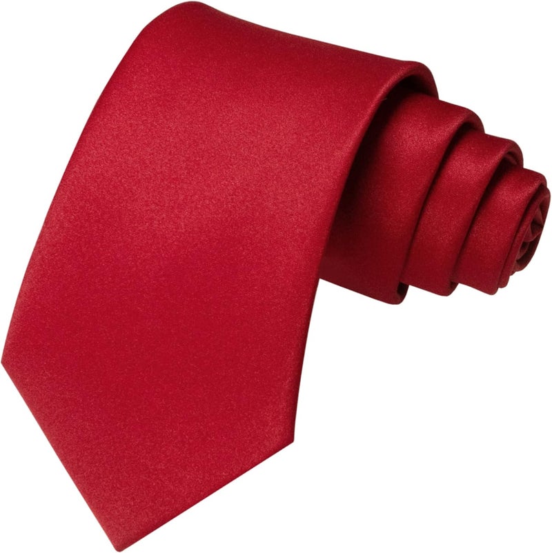 RBOCOTT Solid Color Tie and Pocket Square Hankerchief with Lapel Pin Set for Men - Image 4